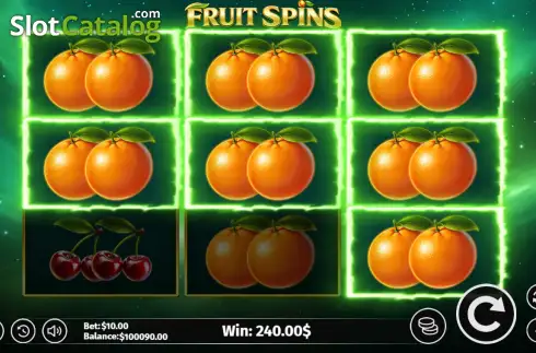 Скрин3. Fruit Spins слот