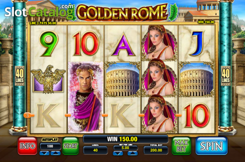 Скрин8. Golden Rome слот