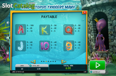 Скрин4. Octopus Kingdom слот