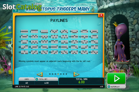 Скрин5. Octopus Kingdom слот