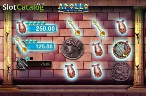 Скрин3. Apollo God of the Sun (Leander Games) слот