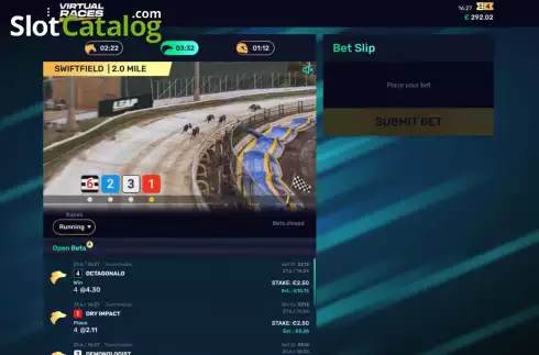 Скрин3. Virtual Races слот