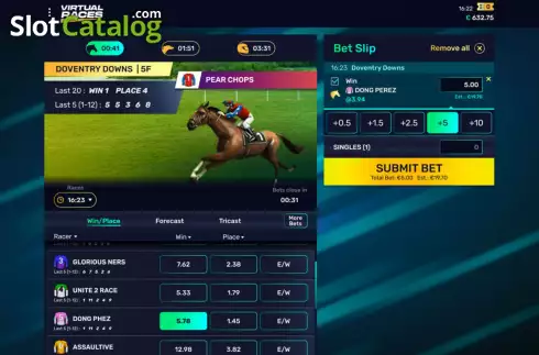 Скрин4. Virtual Races слот