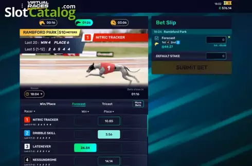 Скрин5. Virtual Races слот