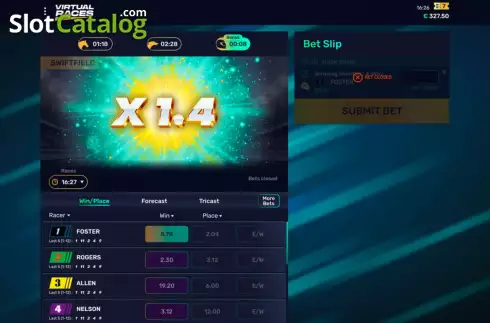 Скрин6. Virtual Races слот