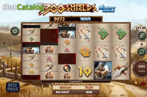 Скрин4. 300 Shields Mighty Ways слот