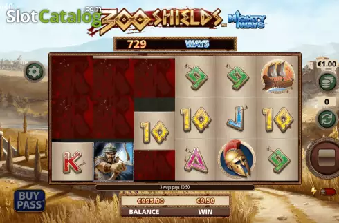 Скрин5. 300 Shields Mighty Ways слот