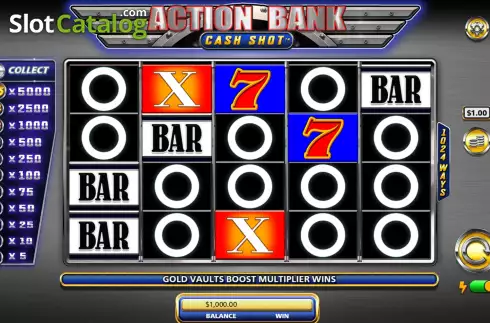 Скрин2. Action Bank Cash Shot слот