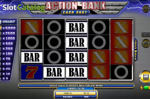 Скрин3. Action Bank Cash Shot слот