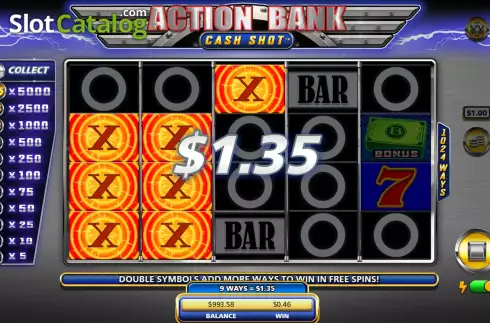 Скрин4. Action Bank Cash Shot слот