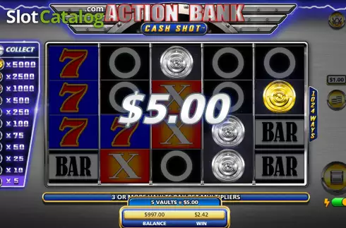 Скрин7. Action Bank Cash Shot слот
