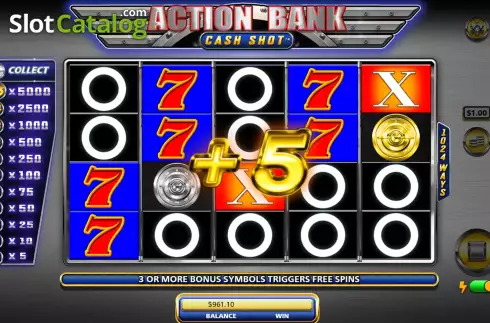 Скрин8. Action Bank Cash Shot слот