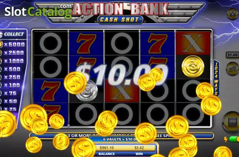 Скрин9. Action Bank Cash Shot слот