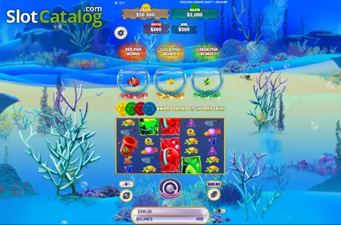 Скрин2. Gold Fish Feeding Time Treasure слот