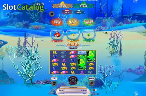 Скрин3. Gold Fish Feeding Time Treasure слот