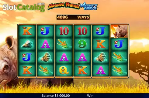 Скрин2. Raging Rhino Mighty Ways слот