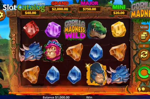 Скрин2. Gorilla Madness слот