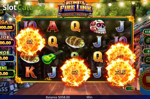 Скрин7. Ultimate Fire Link Olvera Street слот