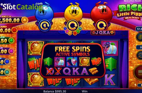 Скрин6. Rich Little Piggies Meal Ticket слот
