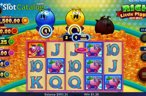 Скрин8. Rich Little Piggies Hog Wild слот