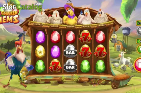 Скрин2. Chicken Gems слот