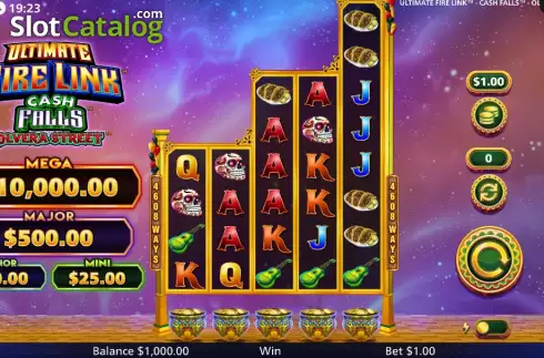 Скрин2. Ultimate Fire Link Cash Falls Olvera Street слот