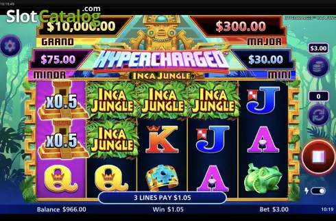Скрин3. Hypercharged Inca Jungle слот