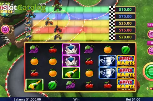 Скрин2. Hyper Karts слот