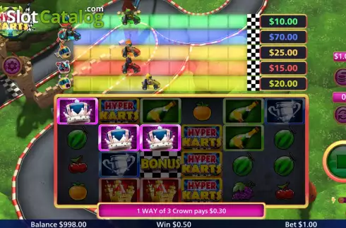 Скрин3. Hyper Karts слот