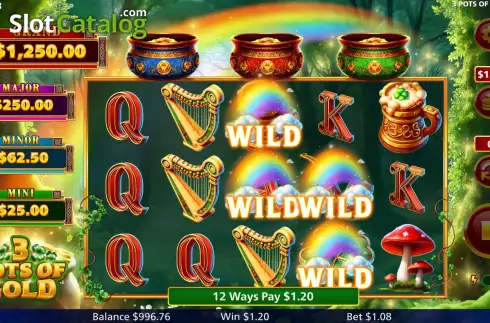 Скрин4. 3 Pots of Gold слот