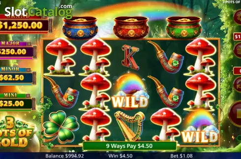 Скрин5. 3 Pots of Gold слот
