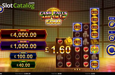 Скрин3. Cash Falls: Add Em Up Gold слот