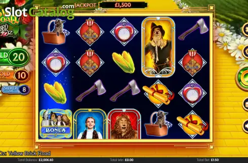 Скрин2. The Wizard of Oz: Follow the Yellow Brick Road слот