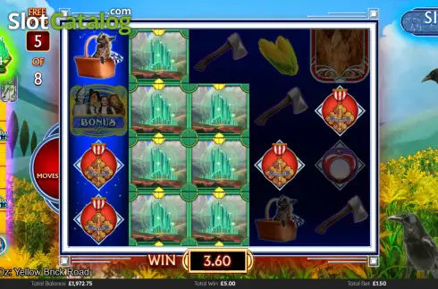Скрин3. The Wizard of Oz: Follow the Yellow Brick Road слот