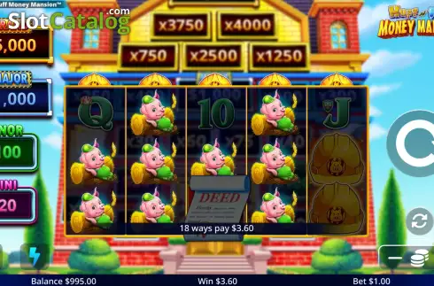 Скрин4. Huff N' Puff Money Mansion слот