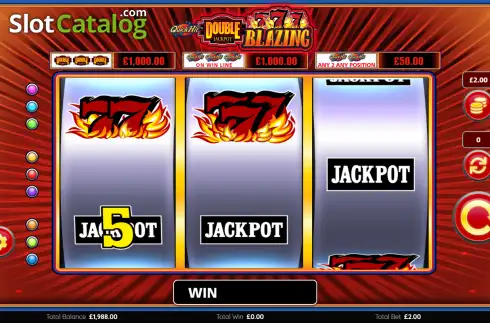 Скрин2. Quick Hit Double Jackpot Blazing 777's слот