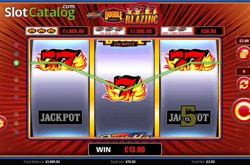 Скрин3. Quick Hit Double Jackpot Blazing 777's слот