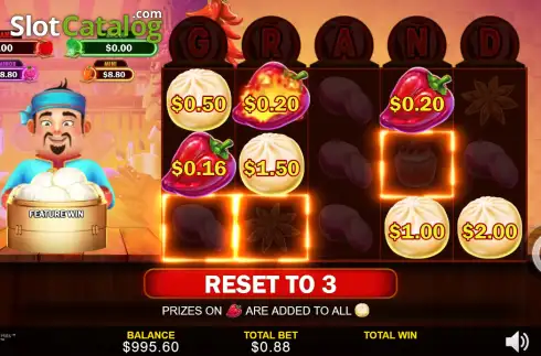 Скрин3. Big Hot Flaming Pots Tasty Treasures слот