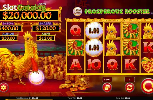 Скрин2. Lion Link Prosperous Rooster слот