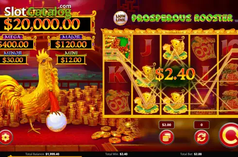 Скрин3. Lion Link Prosperous Rooster слот