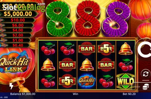 Скрин2. Quick Hit Link 888 - Red слот