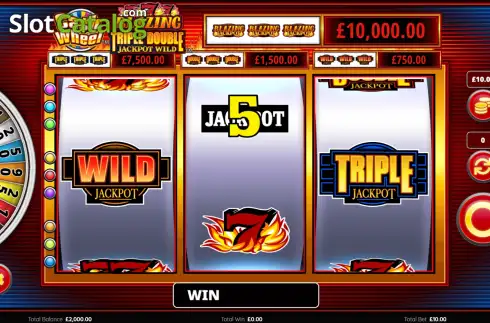 Скрин2. Cash Wheel Blazing 777 Triple Double Jackpot Wild слот