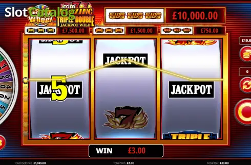 Скрин3. Cash Wheel Blazing 777 Triple Double Jackpot Wild слот