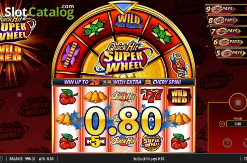 Скрин3. Quick Hit Super Wheel Wild Red слот