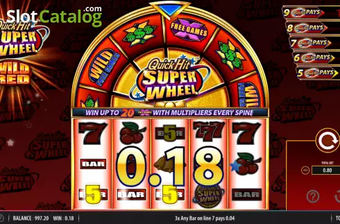 Скрин4. Quick Hit Super Wheel Wild Red слот
