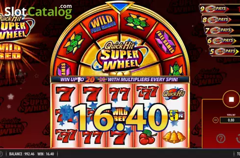 Скрин6. Quick Hit Super Wheel Wild Red слот