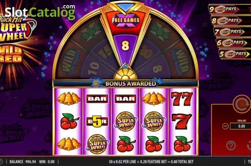 Скрин9. Quick Hit Super Wheel Wild Red слот