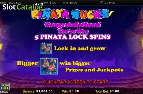 Скрин5. Pinata Bucks слот
