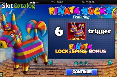 Скрин2. Pinata Bucks слот