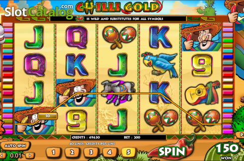 Скрин3. Chilli Gold слот
